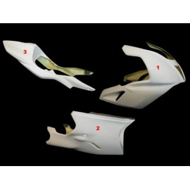 Carénage complet 3 parties selle origine fibre de verre RSV 1000 2004-2009 SRT FAIRINGS