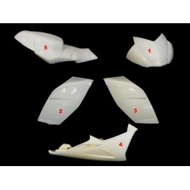 Carénage complet 5 parties fibre de verre K1200S SRT FAIRINGS