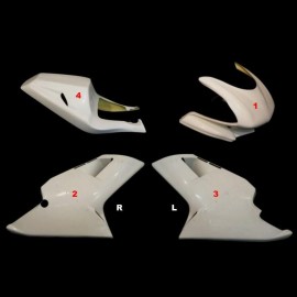 Carénage poly complet 4 parties racing fibre de verre125 Mito EVO 1996- SRT FAIRINGS