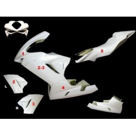 Carénage poly complet 5 parties route fibre de verre F3 675, F3 800 2011-2020 SRT FAIRINGS