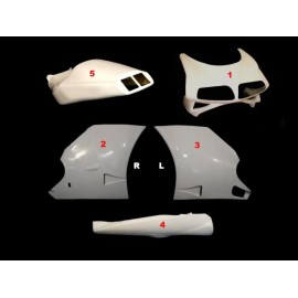 Carénage poly complet 5 parties route fibre de verre 998 SRT FAIRINGS