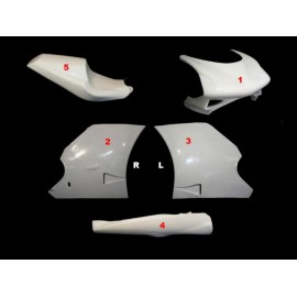 Carénage poly complet 5 parties fibre de verre 998 SRT FAIRINGS