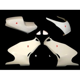 Carénage poly complet 4 parties fibre de verre 750 SS 91-97, 900 SS 91-97 SRT FAIRINGS