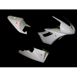 Carénage complet 3 parties selle origine fibre de verre 675 Daytona 06-12 SRT FAIRINGS