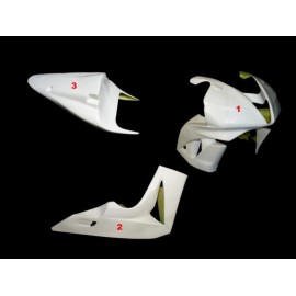 Carénage poly complet 3 parties selle origine fibre de verre CBR600RR 07-08 SRT FAIRINGS