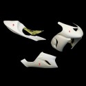 Carénage poly complet 3 parties selle origine fibre de verre ZX6RR, ZX-6R 636 05-06 SRT FAIRINGS