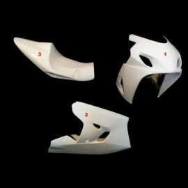 Carénage poly complet racing 3 parties fibre de verre GSXR600 GSXR750 K4-K5 SRT FAIRINGS