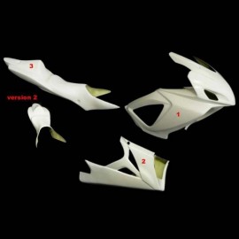 Carénage complet racing 3 parties version 2 fibre de verre GSXR600 GSXR750 K6-K7 SRT FAIRINGS