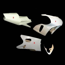 Carénage poly complet racing 3 parties fibre de verre GSXR750 J2-J5 SRT FAIRINGS