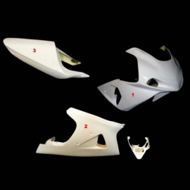 Carénage complet 3 parties selle origine fibre de verre GSXR1000 K1-K2 SRT FAIRINGS