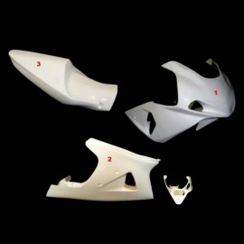 Carénage complet racing 3 parties fibre de verre GSXR1000 K1-K2 SRT FAIRINGS