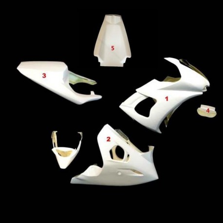 Carénage complet 3 parties selle origine fibre de verre R6 03-05 SRT FAIRINGS