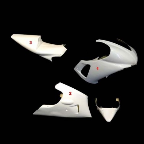 Carénage complet 3 parties racing fibre de verre R1 98-99 SRT FAIRINGS