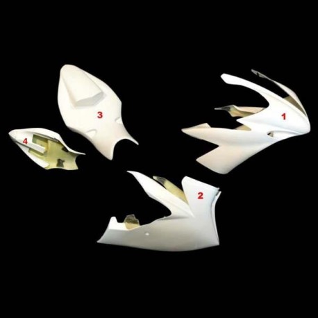 Carénage complet racing 4 parties fibre de verre R1 04-06 SRT FAIRINGS