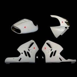 Carénage poly complet 5 parties route fibre de verre ZX-9R 2000-2003 SRT FAIRINGS