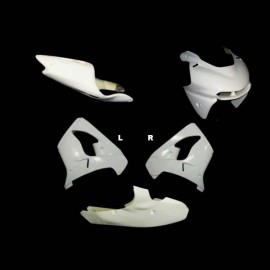 Carénage poly complet 5 parties selle origine fibre de verre ZX-9R 2000-2001 SRT FAIRINGS