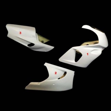 Carénage complet 3 parties selle origine fibre de verre CBR 900 RR 1993-1995 SRT FAIRINGS