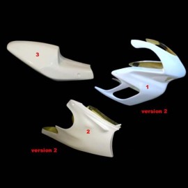 Carénage complet 3 parties racing version 2 fibre de verre VTR 1000 Firestorm SRT FAIRINGS