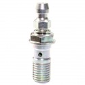 Banjo de frein simple inox avec vis de purge M10 x 1.25