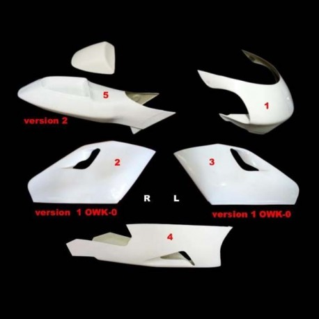 Carénage complet racing 5 parties version 3 fibre de verre YZR 500 SRT FAIRINGS