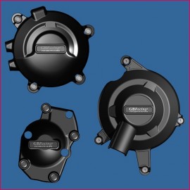 Kit de 3 Protections de carter GB Racing 675/R Daytona 2013-2016, 660/765 Street Triple 2017-2026, 765 Daytona Moto2 2019-2020