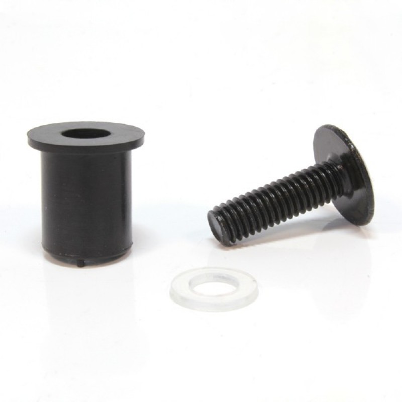 Kit de vis de pare-brise 10 pièces moto M5x16mm/0.6in Kit de boulons de vis  de pare-brise universel avec clé(Noir)