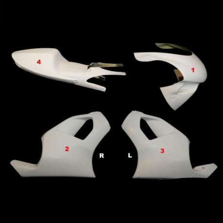 Carénage complet 4 parties version 2 125 Extrema 1995-1998 SRT FAIRINGS