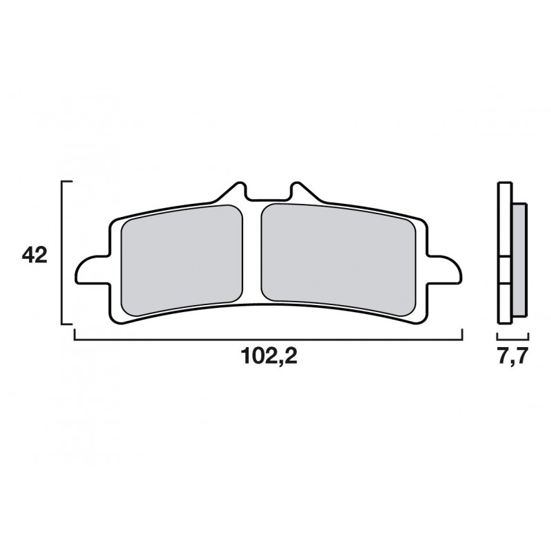 Plaquettes de frein avant Brembo RC Extreme Racing - PAM RACING