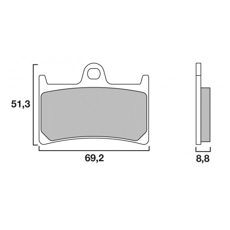 Plaquettes de frein avant Brembo SC Sinter Racing/Route YAMAHA