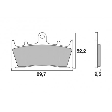 Plaquettes de frein avant BREMBO RC Extreme Racing KAWASAKI, SUZUKI