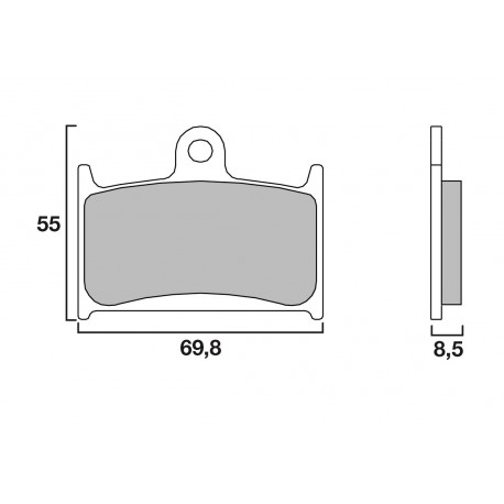 Plaquettes de frein avant Brembo SR Sinter Racing/Route