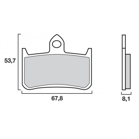 Plaquettes de frein avant Brembo SR Sinter Racing/Route HONDA