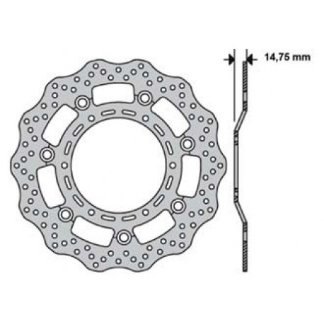 Disque de frein avant Vag FRANCE EQUIPEMENT CBR1000RR 2008-2016