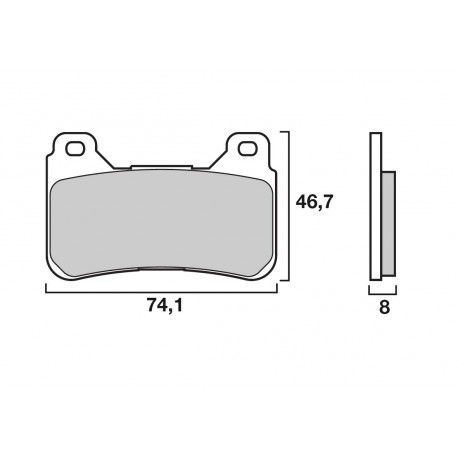 Plaquettes de frein avant Brembo Z04 Type B Vitesse Honda