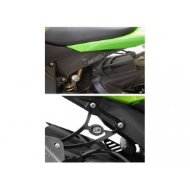 Support de silencieux R&G Racing ZX6R 2009-2016, ZX6R 636 2013-2016, 2019-2024 avec cache orifice