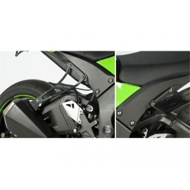 Support de silencieux R&G Racing ZX10R 2011-2025, ZX10RR 2021-2025 avec cache orifice