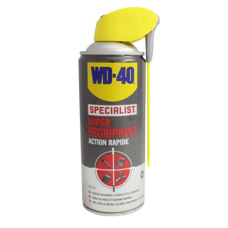 Spray super dégrippant WD40 400ml - Lubrifiant sur La Bécanerie