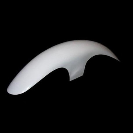 Garde-boue Avant Universel Pour Moto Type Cafe Racer - Blanc - Pour Roues De 25.4 à 38.1cm - En Plastique