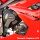 Kit de 3 Protections de carter GB Racing Daytona 675 2006-2010, Street Triple 675/R 2007-2010