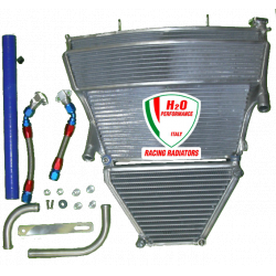 Radiateur d'eau et d'huile grande capacité H2O performance Suzuki GSXR1000 K5/K6