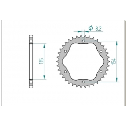 Couronne aluminium 520 AFAM pour kit de conversion porte couronne 1098 / 1198 / 1199 / 1299