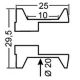 Diabolos support béquille 6 mm GSG MOTO pour Mana 850 NA 2007-2011 aluminium