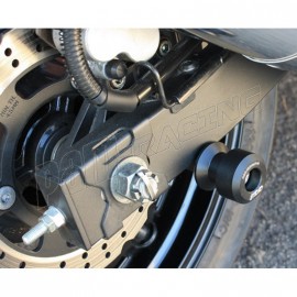 Diabolos support béquille 10 mm GSG MOTO Ninja 250R plastique Noir