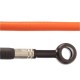 Kit durites de frein AV+AR aviation gaine orange / raccord noir  R1 07-08