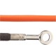 Kit durites de frein AV+AR aviation gaine orange / raccord chromé R1 07-08