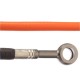 Kit durites de frein AV+AR aviation gaine orange / raccord titane R1 07-08