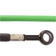 Kit durites de frein AV+AR aviation gaine verte / raccord noir R1 07-08