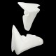 Paire d' écopes de radiateur fibre de verre Speed Triple 1050 2010-2013 SRT FAIRINGS