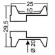 Diabolos support béquille 10 mm GSG MOTO ER-6N 2012-2016 aluminium
