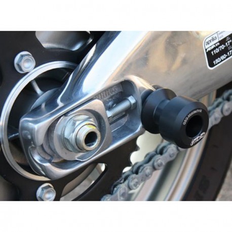 Diabolos support béquille 6 mm GSG MOTO pour APRILIA RS 125 2006-2010 plastique Noir